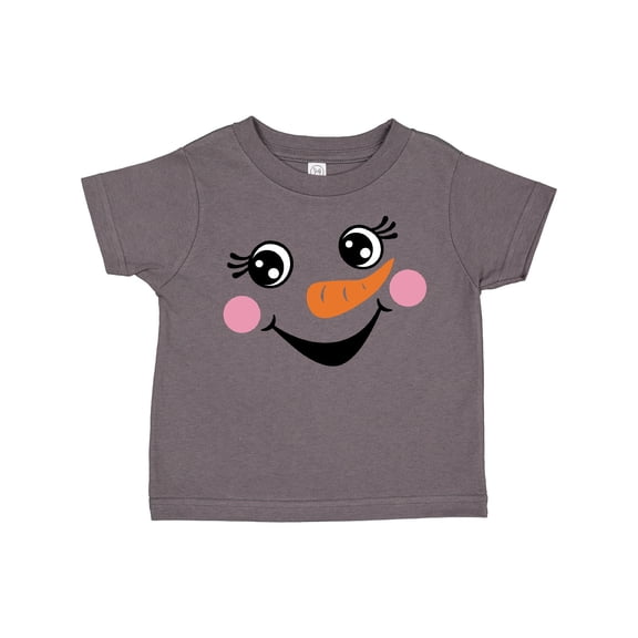 Inktastic Cute Snowman Girl Face Girls Toddler T-Shirt