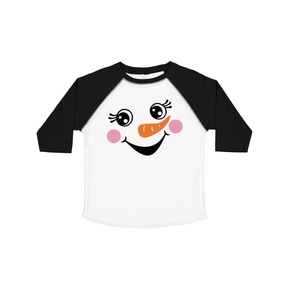Inktastic Cute Snowman Girl Face Girls Toddler T-Shirt