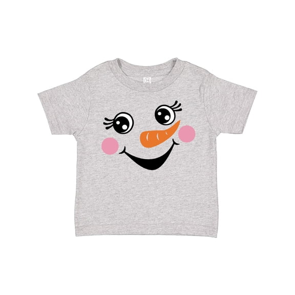 Inktastic Cute Snowman Girl Face Girls Toddler T-Shirt