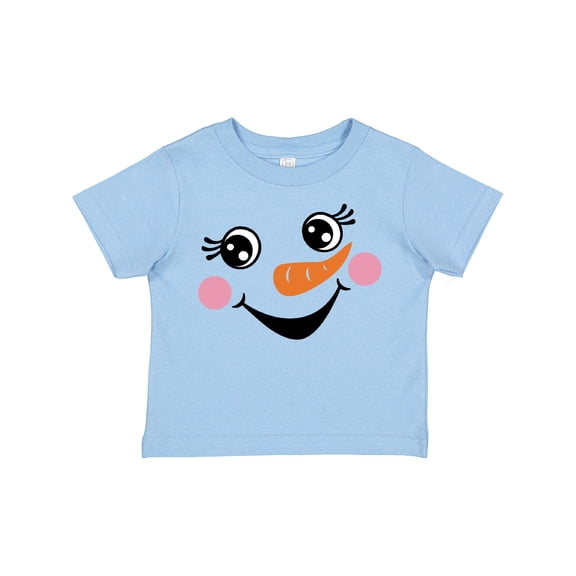 Inktastic Cute Snowman Girl Face Girls Toddler T-Shirt