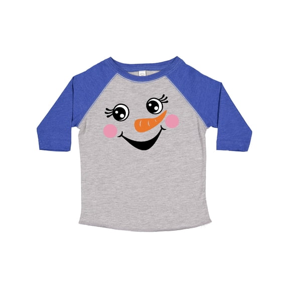 Inktastic Cute Snowman Girl Face Girls Toddler T-Shirt