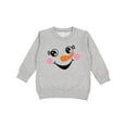 thumbnail image 1 of Inktastic Cute Snowman Girl Face Toddler Sweatshirt, 1 of 4