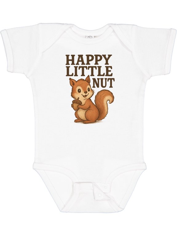 Cute Squirrel Kids Boys or Girls Baby Bodysuit