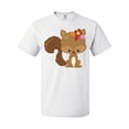 thumbnail image 1 of Inktastic Cute Squirrel, Squirrel With Flowers, Fluffy Tail T-Shirt, 1 of 5