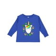 thumbnail image 1 of Inktastic Cute St. Patrick's Day Unicorn Boys or Girls Long Sleeve Toddler T-Shirt, 1 of 5