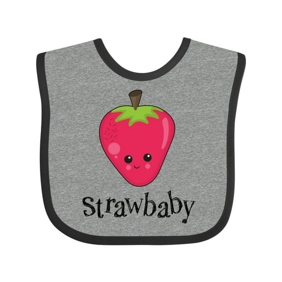 Inktastic Cute Strawberry Strawbaby Boys or Girls Baby Bib