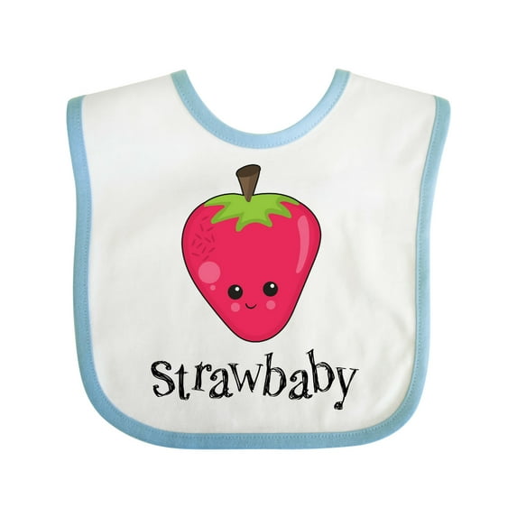 Inktastic Cute Strawberry Strawbaby Boys or Girls Baby Bib