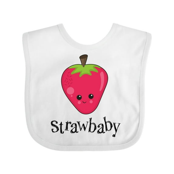 Inktastic Cute Strawberry Strawbaby Boys or Girls Baby Bib