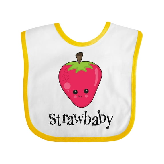 Inktastic Cute Strawberry Strawbaby Boys or Girls Baby Bib