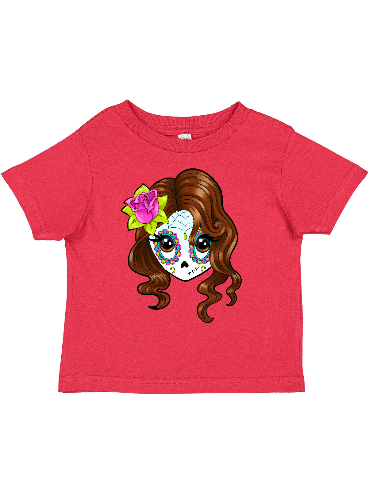Inktastic Cute Sugar Skull Girl Boys or Girls Toddler T-Shirt - image 1 of 4