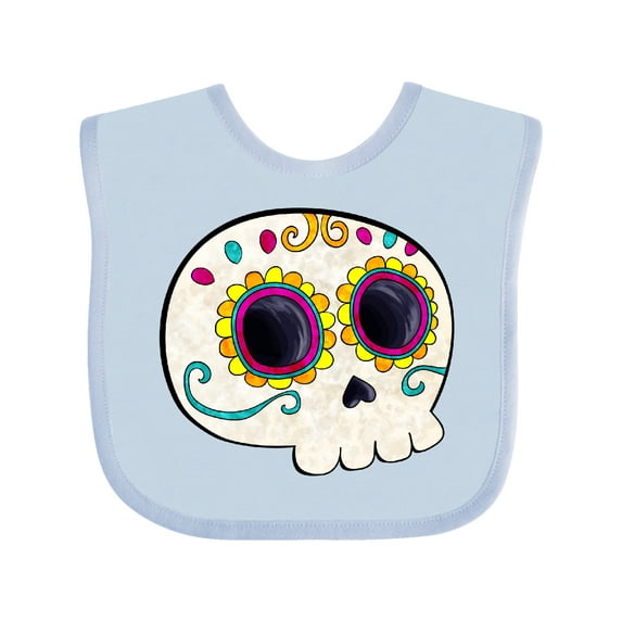 Inktastic Cute Sugar Skull for Day of the Dead Boys or Girls Baby Bib