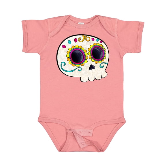Inktastic Cute Sugar Skull for Day of the Dead Boys or Girls Baby Bodysuit