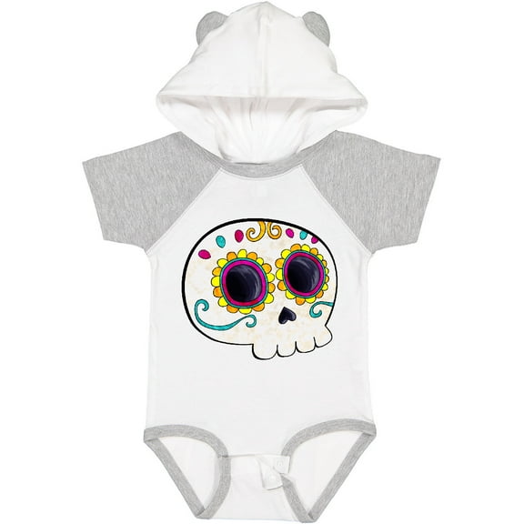 Inktastic Cute Sugar Skull for Day of the Dead Boys or Girls Baby Bodysuit