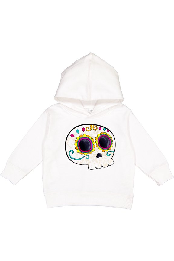 Cute Sugar Skull for Day of the Dead Toddler Hoodie