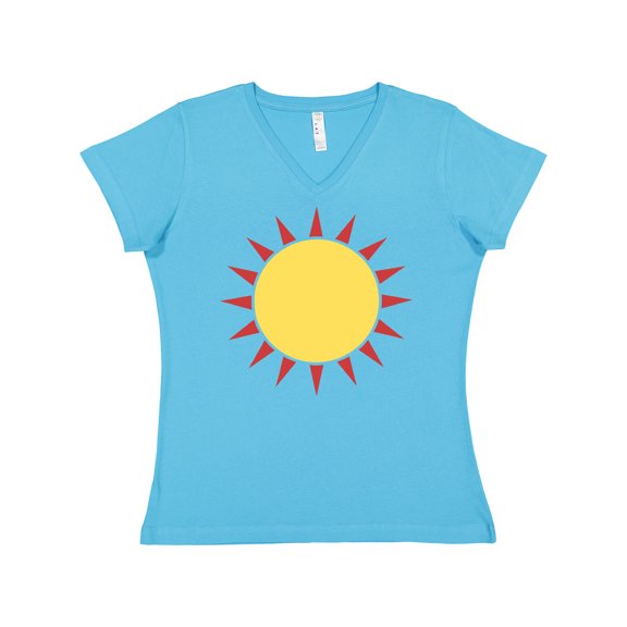 Inktastic Cute Sun Women's V-Neck T-Shirt
