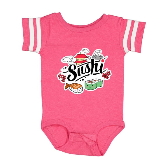 Inktastic Cute Sushi Illustration Boys or Girls Baby Bodysuit