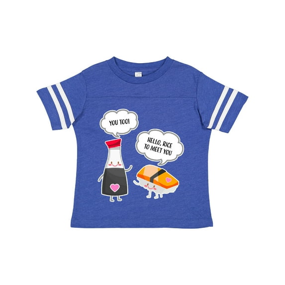 Inktastic Cute Sushi and Soy Sauce Rice To Meet You Boys or Girls Toddler T-Shirt
