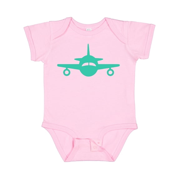 Inktastic Cute Teal Airplane Boys or Girls Baby Bodysuit