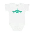 thumbnail image 1 of Inktastic Cute Teal Airplane Boys or Girls Baby Bodysuit, 1 of 5
