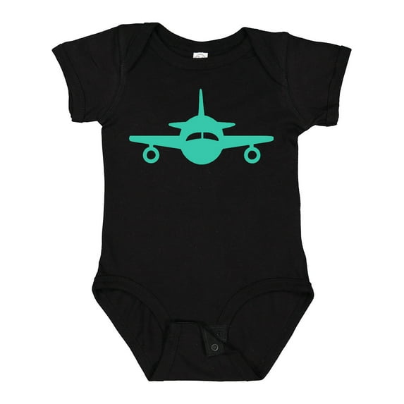 Inktastic Cute Teal Airplane Boys or Girls Baby Bodysuit