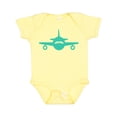 thumbnail image 1 of Inktastic Cute Teal Airplane Boys or Girls Baby Bodysuit, 1 of 5