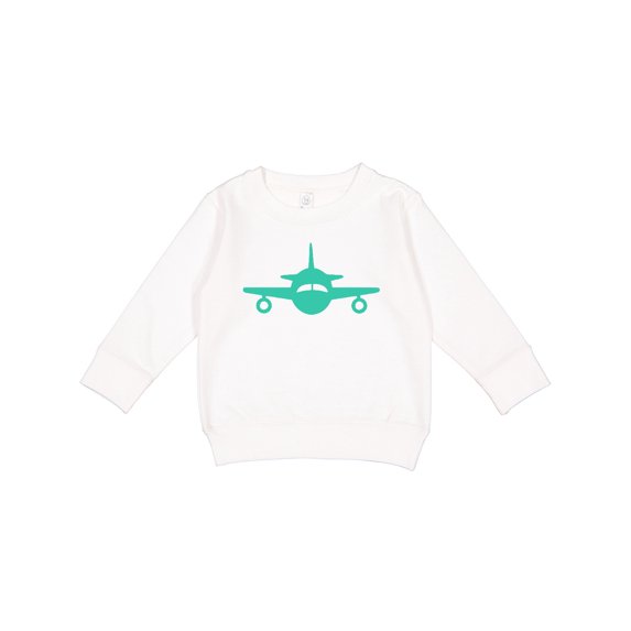 Inktastic Cute Teal Airplane Toddler Sweatshirt