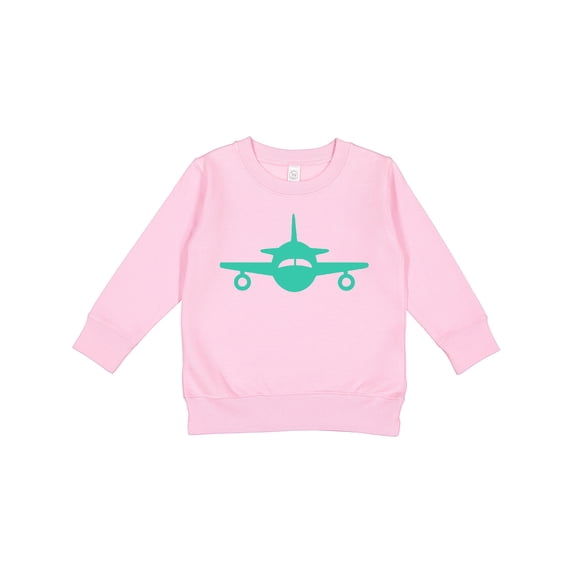 Inktastic Cute Teal Airplane Toddler Sweatshirt