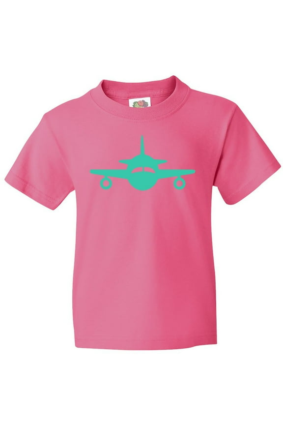 Cute Teal Airplane Youth T-Shirt