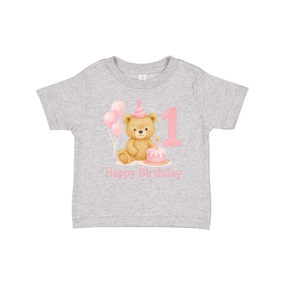 Inktastic Cute Teddy Bear 1st Birthday Party Boys or Girls Baby T-Shirt