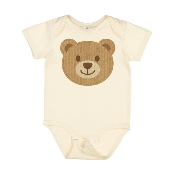 Inktastic Cute Teddy Bear Face for Kids Boys or Girls Baby Bodysuit