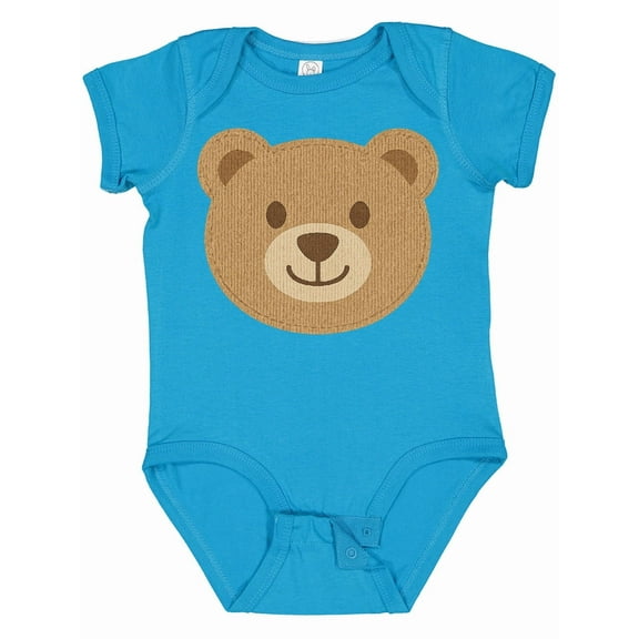 Inktastic Cute Teddy Bear Face for Kids Boys or Girls Baby Bodysuit