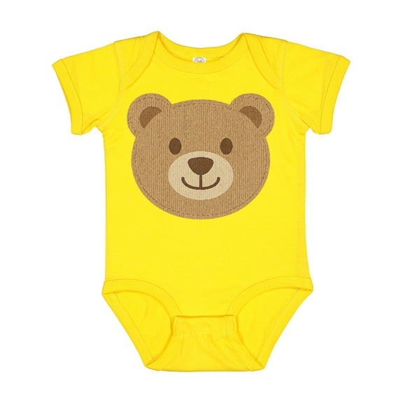 Inktastic Cute Teddy Bear Face for Kids Boys or Girls Baby Bodysuit