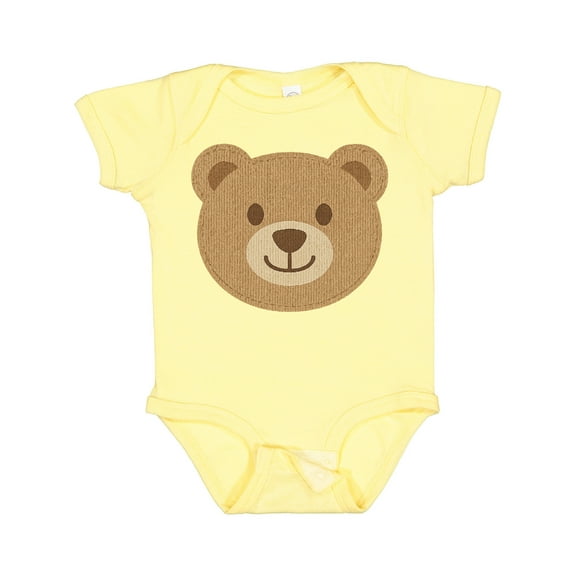 Inktastic Cute Teddy Bear Face for Kids Boys or Girls Baby Bodysuit