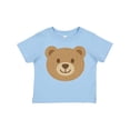 thumbnail image 1 of Inktastic Cute Teddy Bear Face for Kids Boys or Girls Toddler T-Shirt, 1 of 5