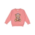 thumbnail image 1 of Inktastic Cute Teddy Bear Winter Scarf Hat Toddler Sweatshirt, 1 of 4