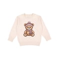 thumbnail image 1 of Inktastic Cute Teddy Bear Winter Scarf Hat Toddler Sweatshirt, 1 of 4