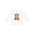 thumbnail image 1 of Inktastic Cute Teddy Bear Winter Scarf Hat Toddler Sweatshirt, 1 of 4