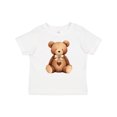 thumbnail image 1 of Inktastic Cute Teddy Bear with Heart Boys or Girls Baby T-Shirt, 1 of 5