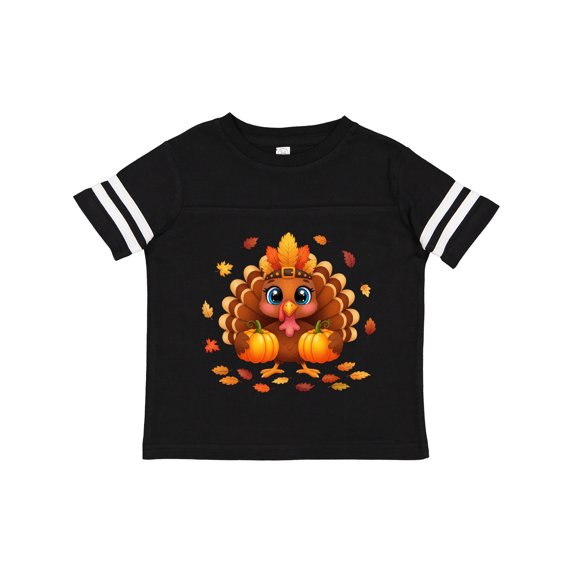 Inktastic Cute Thanksgiving Turkey Boys or Girls Toddler T-Shirt
