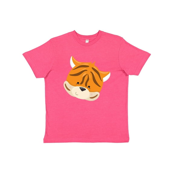 Inktastic Cute Tiger Head Youth T-Shirt