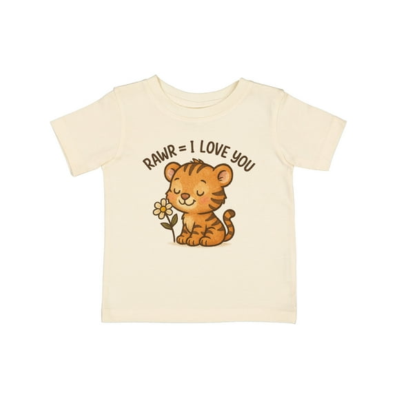 Inktastic Cute Tiger Rawr I Love You Toddler Design Boys or Girls Baby T-Shirt