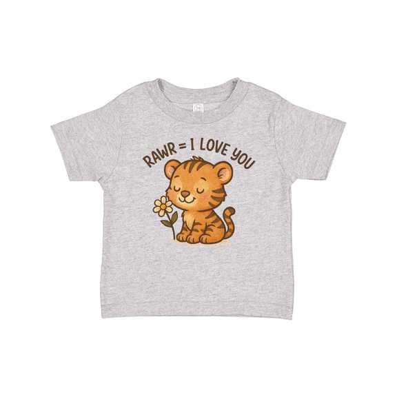 Inktastic Cute Tiger Rawr I Love You Toddler Design Boys or Girls Baby T-Shirt