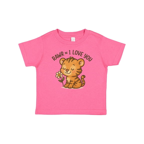 Inktastic Cute Tiger Rawr I Love You Toddler Design Boys or Girls Baby T-Shirt