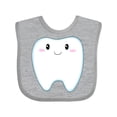 thumbnail image 1 of Inktastic Cute Tooth Boys or Girls Baby Bib, 1 of 4