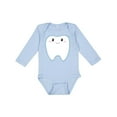 thumbnail image 1 of Inktastic Cute Tooth Boys or Girls Long Sleeve Baby Bodysuit, 1 of 5