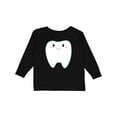 thumbnail image 1 of Inktastic Cute Tooth Boys or Girls Long Sleeve Toddler T-Shirt, 1 of 5