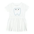thumbnail image 1 of Inktastic Cute Tooth Girls Baby Dress, 1 of 5