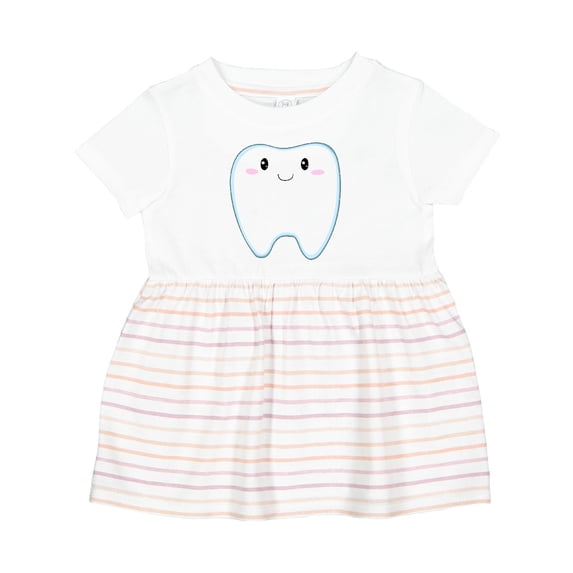 Inktastic Cute Tooth Girls Baby Dress