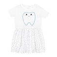 thumbnail image 1 of Inktastic Cute Tooth Girls Toddler Dress, 1 of 5