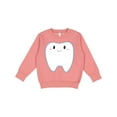 thumbnail image 1 of Inktastic Cute Tooth Toddler Sweatshirt, 1 of 4